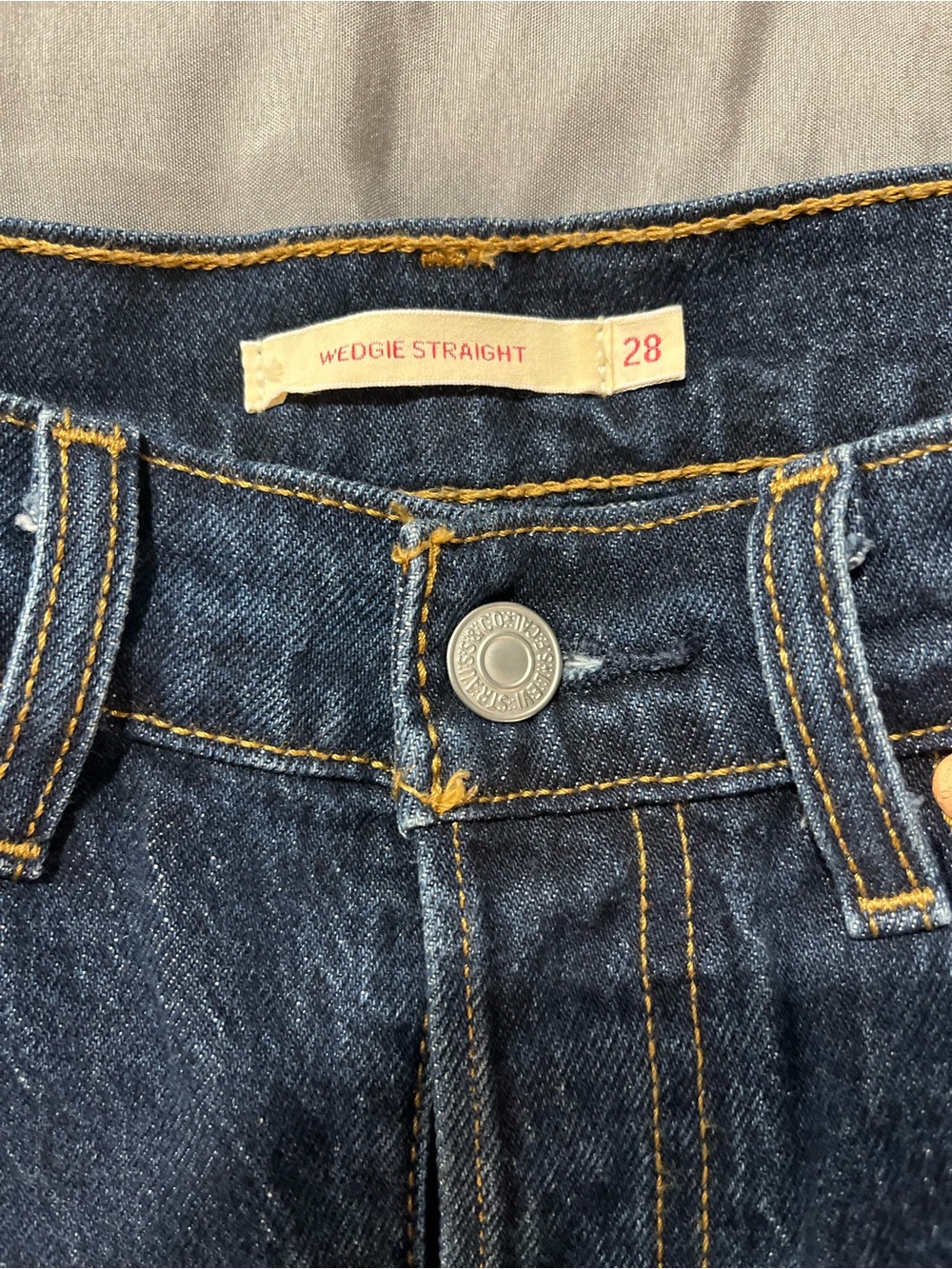 Levi's Classic Straight Leg Jeans in Deep Blue Denim - Picture 3 of 5